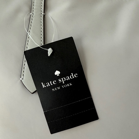 Kate Spade Kitt Nylon Large Daily Tote Shoulder Bag - Platinum Grey - NWT - Picture 11 of 11